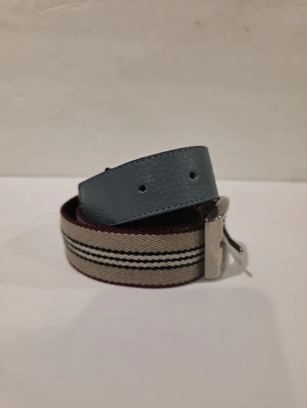 Burberry polished silver